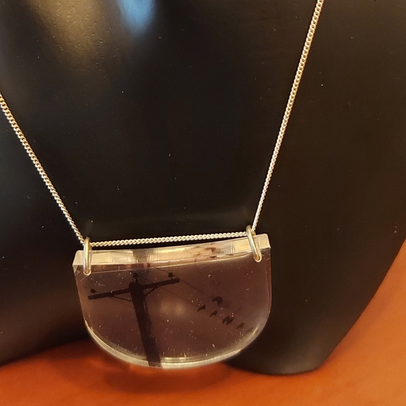 Sterling silver statement necklace - Picture 7 of 9